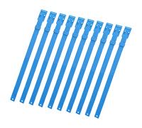 Smandy Collar de Cabra PU Ajustable para Animales de Granja Diseño Duradero de 23 Pulgadas Identificar el Estado de Salud Animal (Blue)