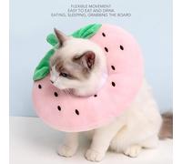 Smandy Collar de Cono para Gato, Collar Isabelino Ajustable de Algodón Suave para Recuperación y Protección de Heridas 19x16x4,5 Cm para Gatitos