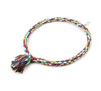 Smandy Columpio para Pájaros, Columpio para Loros, Juguete para Pájaros, Anillo Masticable Flexible con Alambre de Metal y Gancho para Jaula de Loros, Juego, Ejercicio, Molienda de (Pequeño diámetro