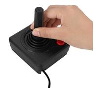 Smandy Controlador de Joystick, Palanca Analógica ABS de 4 Vías con Agarre Ergonómico y Botón de Operación 3D, Compatible con Sistemas 2600 7800, para Jugadores de Consola Retro Juegos en Casa