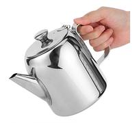 Smandy de Acero Inoxidable, Hervidor de Agua con Pico Corto Pulido Espejo de Calidad Alimentaria, Perfecto para Servir Bebidas en el Hogar y en el Restaurante (32 onzas (alrededor de 850ML))