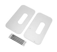 Smandy Dispensador de Platos de Papel, Organizador de Platos de Acrílico Transparente para Encimera de Gabinete, Se Adapta a Cuadrados Redondos de 7 a 12 Pulgadas, Fácil Recarga, Uso en Despensa de