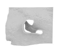 Smandy Escondite Bio Acuático, Decoración Estampada 3D Artísticamente Diseñada para Peces Paisajistas Escondites para la Decoración del Territorio (Gris)