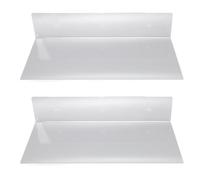 Smandy Estante de Pared Acrílico, Conjunto de Estantes Flotantes Modernos con un Fuerte Montaje Adhesivo para el Almacenamiento de Exhibición en el Dormitorio de la Sala de Estar (Transparente)