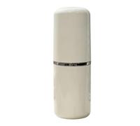 Smandy Estuche para Cepillos de Dientes de Viaje, Taza de Lavado Portátil Multifuncional para Viajes de Negocios y Acampadas (Blanco Elegante)