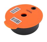 Smandy Filtros de café Reutilizables, Cápsula de café de Material PP con Cuchara y Cepillo de Limpieza para Máquinas de Compatibles (180ML)