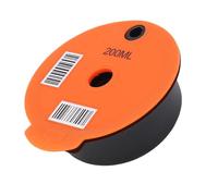 Smandy Filtros de café Reutilizables, Cápsula de café de Material PP con Cuchara y Cepillo de Limpieza para Máquinas de Compatibles (200ML)