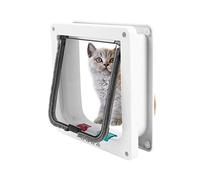 Smandy Flaps para Gatos, Puerta abatible de identificación de Microchip bloqueable de 4 vías para Cachorros de Mascotas
