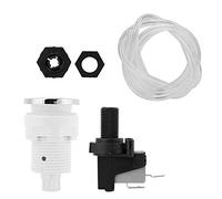 Smandy Interruptor de Aire para Eliminación de Basura y Residuos de Bañera, Microinterruptor de Bloqueo Automático con Manguera de PVC de 1M, 16A 125-250V para Bañera de Hidromasaje y