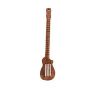 Smandy Juego de Cucharas con Forma de Guitarra de Palisandro, Utensilios de Madera Resistentes Al Calor de 5 Piezas, Herramientas de Cocina Inspiradas en la Música, Utensilios de Cocina