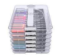 Smandy Juego de Suministros de Pintura, Punta Fina de Pincel, Bolígrafos de Pintura Coloridos para Madera, Caligrafía, Lienzo, Rupestre, Manualidades, Kit de Suministros de Arte, 72 Colores, Marcador