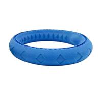 Smandy Juguete de Anillo para, Disco de Juguetes para Masticar con a Plátano Que Fomenta la Persecución para la Piscina, Playa, Juego de Entrenamiento, Juguete de Anillo para, Disco Volador (Azul