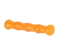Smandy Juguete para Masticar para Perros con Cepillo de Dientes, Hueso de Silicona para Limpieza de Dientes para Perros Medianos y Grandes, Juguete Molar Interactivo para de, 11 Pulgadas (Naranja L)