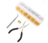 Smandy Kit de Broches de Langosta con Herramientas para Joyería, Alicates de Corte, Anillos de Salto para Hacer Aretes, Collares, Pulseras y Reparaciones