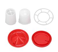 Smandy Kit de Comedero y Bebedero para Pollitos, Manga Giratoria de 160g y