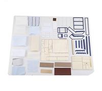 Smandy Kit de Construcción DIY en Miniatura de Casa de Montaje de Madera con Luces LED para Regalo de Decoración del Hogar (Apartamento de Tiempo)