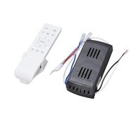 Smandy Kit de Control Remoto Universal para Ventilador de Techo, Receptor de Controlador de Luz de Repuesto de 6 Velocidades CC con Temporizador 1H 2H 4H para una Fácil Configuración