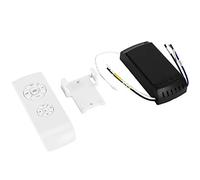 Smandy Kit de Control Remoto Universal para Ventilador de Techo Temporizador de Luz Inalámbrico 3 en 1 con Botones Sensibles Etiquetas Transparentes en Inglés para Harbor Breeze y Otras