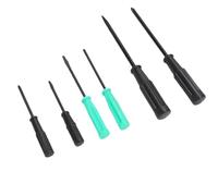 Smandy Kit de Destornilladores de 6 Piezas, Relojes de Pared, Juego de Herramientas de Reparación Ranuradas y Cruzadas Tratadas Térmicamente para Máquina Doméstica Kit de Destornilladores de 6 Piezas,