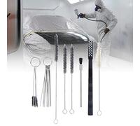 Smandy Kit de Limpieza de 21 Piezas, Herramienta Manual de Accesorios de Hardware, Herramientas de Kits de Limpieza, Piezas de Aerógrafo Portátiles para de Pulverización con Diferentes Cepillos de