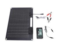 Smandy Kit de Panel Solar de 100 W, Cargador de BateríA de Silicio Monocristalino con Controlador de 100 A y Puertos USB Duales, para de 12 V 24 V RV Autocaravana