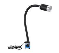 Smandy Luz de Trabajo Magnética, Iluminación del Lugar de Trabajo, Lámpara de con Base Magnética Fuerte e Interruptor de Cabeza para Talleres de Máquinas Herramienta, Luz Blanca de Aluminio