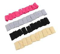 Smandy Mangas para los Dedos, Protector Elástico para el Alivio del Dolor de la Artritis y Prevención de Lesiones Deportivas, con Material de Nailon Transpirable para Baloncesto, (Negro Gris Rosa