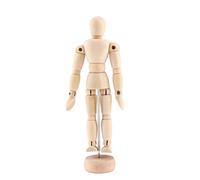Smandy Maniquí de Madera de 8 Pulgadas, maniquí de Dibujo Articulado con Articulaciones Móviles, Modelo de Boceto Ideal para Estudio de Figuras y Decoración de Escritorio