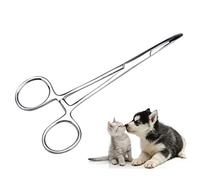 Smandy Oreja de Mascotas Fórceps de Bloqueo Oreja de Perro Extractor de Cabello Peluquería de Mascotas Tijera Peluquería de Perro Pinzas de sujeción, Cuidado de Animales Fuerte y Fuerte(L)