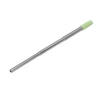 Smandy Pajita Plegable para Beber, Pajita de Viaje Reutilizable de Acero Inoxidable con Cepillo de Limpieza para Batidos y café Helado (GREEN)