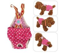 Smandy Pantalón Sanitario para Perros, 6 tamaños Hembra Perrito Perrito Pañal pañal Calzados Sanitarios fisiológicos Pantalones de lencería de Liga Masculina para Perros pequeños y medianos(XL)