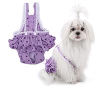Smandy Pantalones de Algodón para Mascotas, Pañales para Perros, Correa Ajustable para el Hombro, Suave, Transpirable, con Diseño de Gancho y Bucle para Perros Pequeños, Medianos y (XXL)