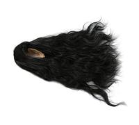 Smandy Peluca de Muñeca BJD 1/6, Resistente Al Calor, Suave Al Tacto, Larga y Recta para Accesorios de Vestir de Muñecas (BLACK)