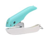 Smandy Perforadora de un Orificio Perforadora Redonda de 2 Mm Mini Ligera y Portátil con Caja de Recolección de Chips para Tarjetas de Felicitación, álbumes de Recortes y