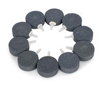 Smandy Placa Aireadora Difusora de Burbujas de Piedra de Aire de 10 Piezas para Pecera de Acuario con Buena Difusión de Aire Material de Resistente y Duradero de 4 Cm de Diámetro