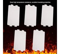 Smandy Placa de Mica para Horno Microondas, Hoja de Mica Duradera para Calentamiento Eficiente, Cubierta Resistente a Altas Temperaturas, Piezas de Reparación de 5 Piezas para Cocina y