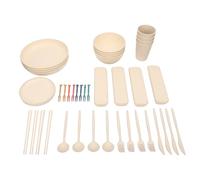 Smandy Platos Irrompibles Tazones Tazas, Juego de Vajilla Platos Modernos para 4 Personas Picnic en Casa Más