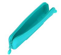 Smandy Plaz de Silicona de Fugas Case de Lápiz de Bolsas Cosméticas Ceptor de Dientes de Bolsa Cosmética para Viajar con Anillo de Extracción Redondo (Verde (pequeño))