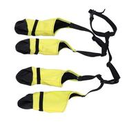 Smandy Polainas para Botas de Perro, Protector de Patas de Poliéster de Primera Calidad para Lluvia y Nieve, Zapatos Antideslizantes Impermeables para Senderismo y Caminar Al Aire Libre (L)