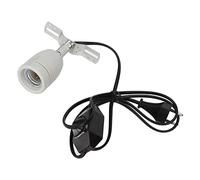 Smandy Portalámparas de Calor de Cerámica para Reptiles, 400 W, con Base de Bombilla Giratoria E27 y Clip para Reptiles y Anfibios (Enchufe europeo 110-220V)