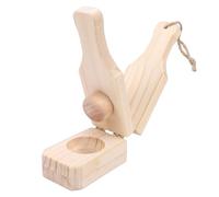 Smandy Prensa de Plátano de Madera, Máquina Trituradora de Plátano 2 en 1 para la Cocina Casera, Fabricación Tradicional de