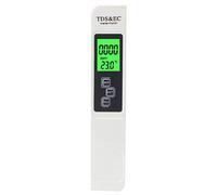 Smandy Probadores de PH, Probadores de Calidad del Agua, Termómetros e Higrómetros Medidor TDS Probador de Calidad Digital 4 en 1 0 a 9999 PPM para Acuarios de Agua Potable Probador de del TDS, Ec