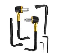 Smandy Protector de Empuñadura de Motocicleta, Protector de Freno de Aleación de Aluminio, Fácil Instalación con Llave Hexagonal para Motocicletas con Manillar de 22 Mm (GOLD)