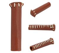 Smandy Protector de Puntas para Tacos de Billar, de Cuero, Profesional, Duradero, Protector para Palos de Billar, Accesorio de, Cubierta para Puntas de Tacos de, Cubierta para de de (Rojo)