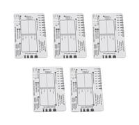 Smandy Reglas de de 5 Piezas, Herramienta de Medición de Interpretación de Tarjeta de Electrocardiograma de PVC Transparente para Interpretación de