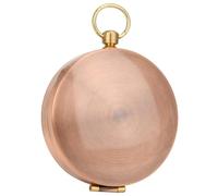 Smandy Reloj de Bolsillo con Brújula, Metal de Cobre con Acabado Vintage, Portátil para Aventuras de Senderismo y Acampada (Brújula)