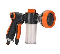 Smandy Rociador de Espuma para Riego de Jardín, Boquilla de Alta Presión ABS con 8 Modos para Lavado de Coches y Jardinería Doméstica (Gatillo Delantero)