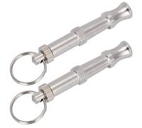 Smandy Silbato Ultrasónico para Perros de Acero Inoxidable, Herramienta de Entrenamiento Portátil para Mascotas con Sonido Fuerte, 2 uds., para Palomas, Pájaros y Perros