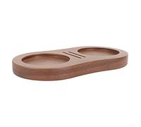 Smandy Soporte de Manipulación de café de Nogal, Diseño de 8 Formas Antideslizante con Ajuste Universal para Herramientas de Manipulación de 51mm, 53mm y 58mm, Accesorios de Barista