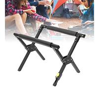 Smandy Soporte para Refrigerador de Camping, Marco de Soporte para Refrigerador Plegable de Aleación de Aluminio con Base Antideslizante, Portátil para Acampar y Actividades Al Aire (BLACK)